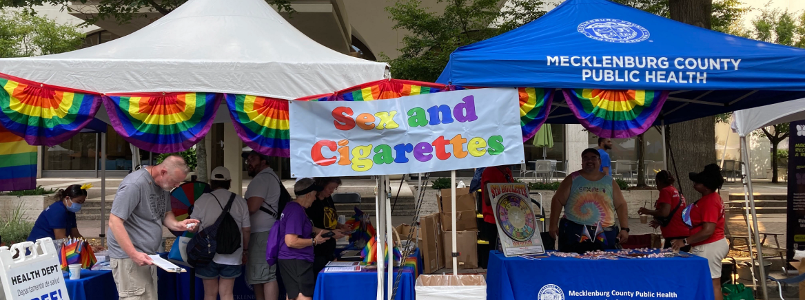 County tent at the 2022 Charlotte Pride Parade
