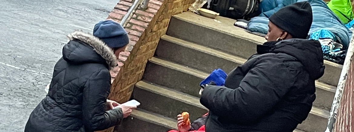 Volunteers conducting the Point-in-Time Count