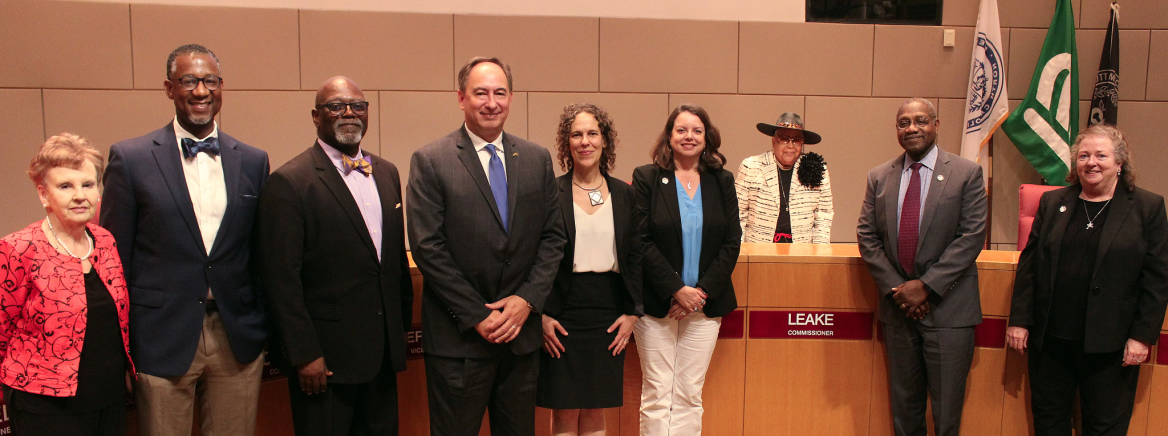 Neal Dixon Retires Neal Dixon stands with members of the Board of County Commissioners after announcing his retirement during the July 2, 2024 BOCC meeting