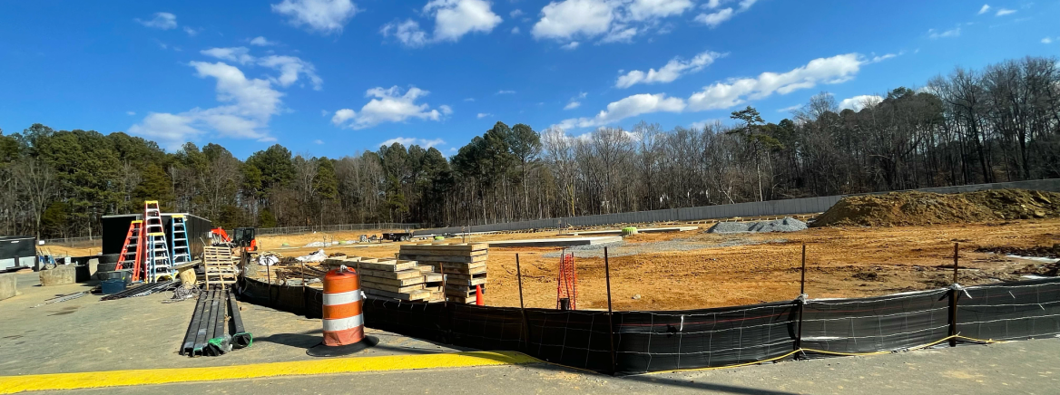 North Meck Recycling Center Construction Construction underwat at North Meck Recycling Center