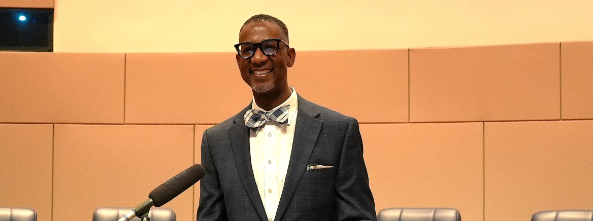 Chair Jerrell Delivers 2025 State of the County Address A close up of Chair Jerrell delivering the 2025 State of the County Address