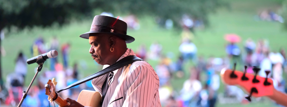 2017:08:26 Freedom Summer Series. Jazz at Freedom Park, This one is Freeport Jazz opening for Nick Colionne. This is Nick Colionne performing.