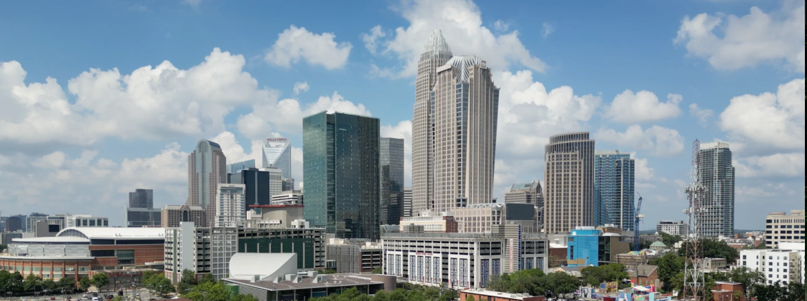 Charlotte Skyline A view of the Charlotte skyline on a sunny day. The photo was taken on Aug. 17, 2025.
