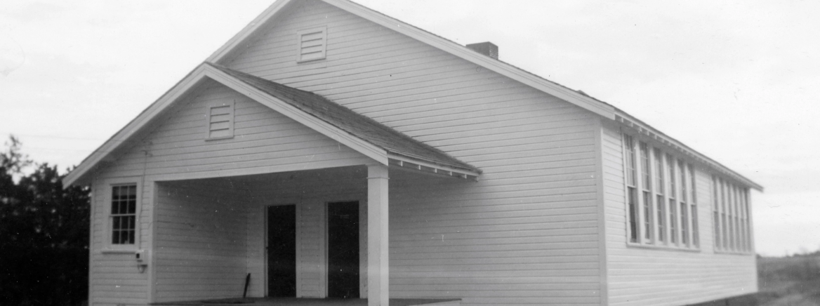 Huntersville School A black and white shot of Huntersville Rosenwald School 2.