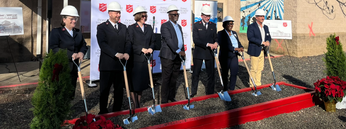 The Salvation Army of Greater Charlotte broke ground on Nov. 19 on an expansion project at its Center of Hope shelter on Spratt Street—a facility that provides critical services for women, children and veterans experiencing homelessness.