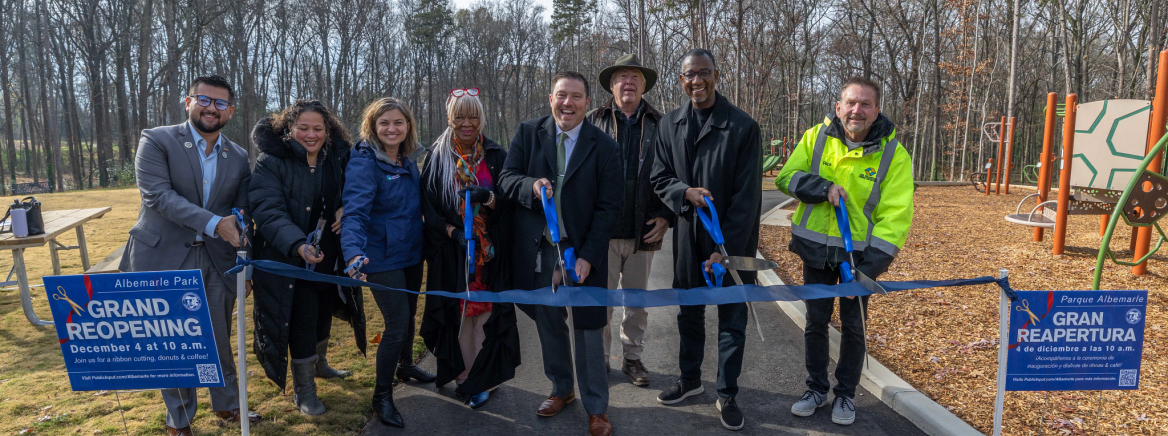 Albemarle Park Re-Opening event. December 4, 2025.