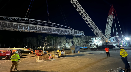 A skybridge was installed in February 2026 connecting the Ella B. Scarborough Community Resource Center and the Eastway Regional Recreation Center.